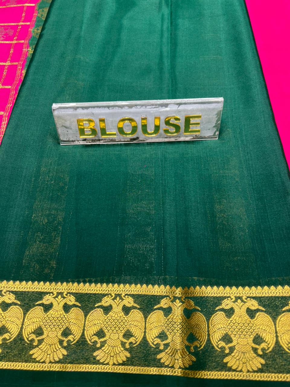 Pure Mysore Silk Saree.
