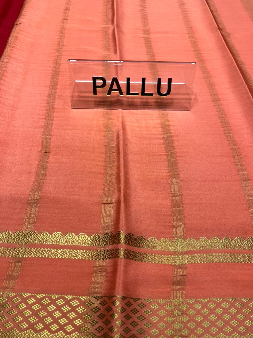 Pure Mysore Silk Saree.( 100 Gsm )