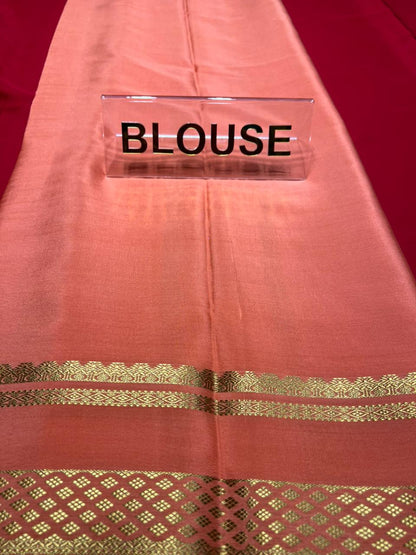 Pure Mysore Silk Saree.( 100 Gsm )