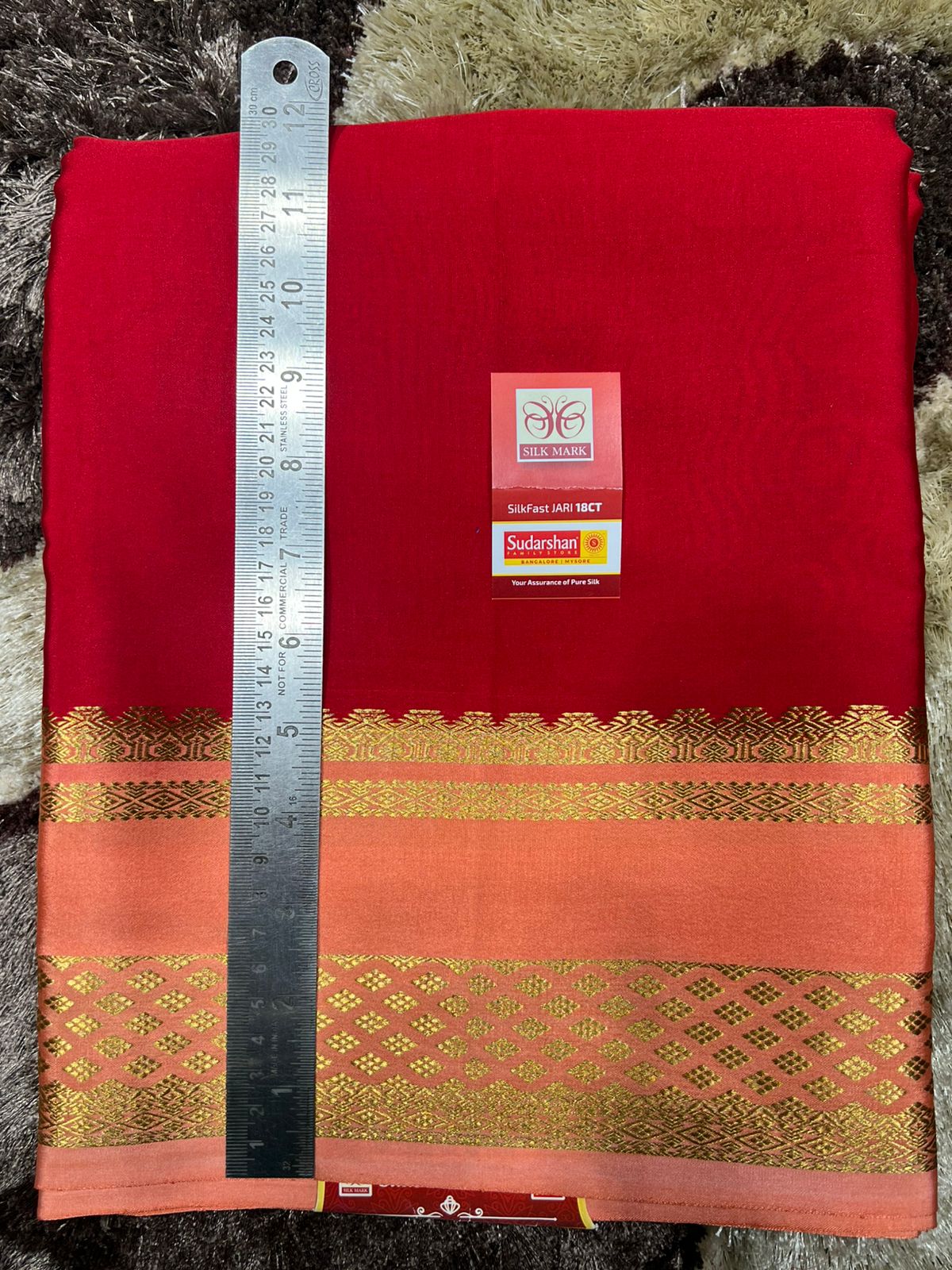 Pure Mysore Silk Saree.( 100 Gsm )
