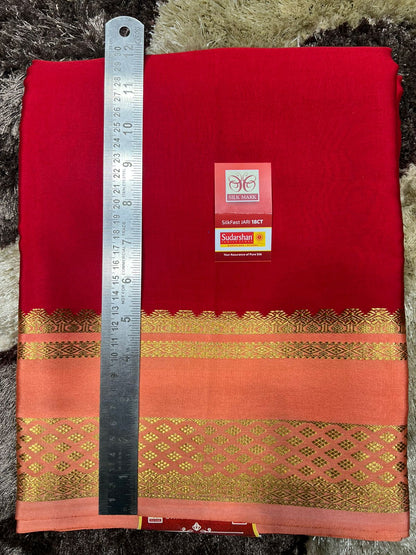 Pure Mysore Silk Saree.( 100 Gsm )