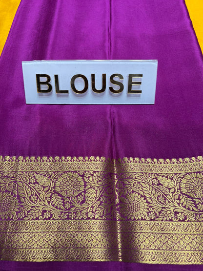 Pure Mysore Silk Saree.
