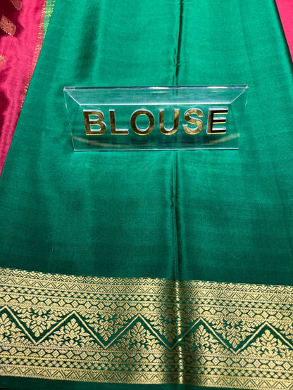 Pure Mysore Silk Saree.
