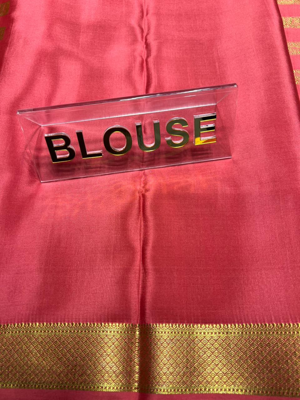 Pure Mysore Silk Saree.