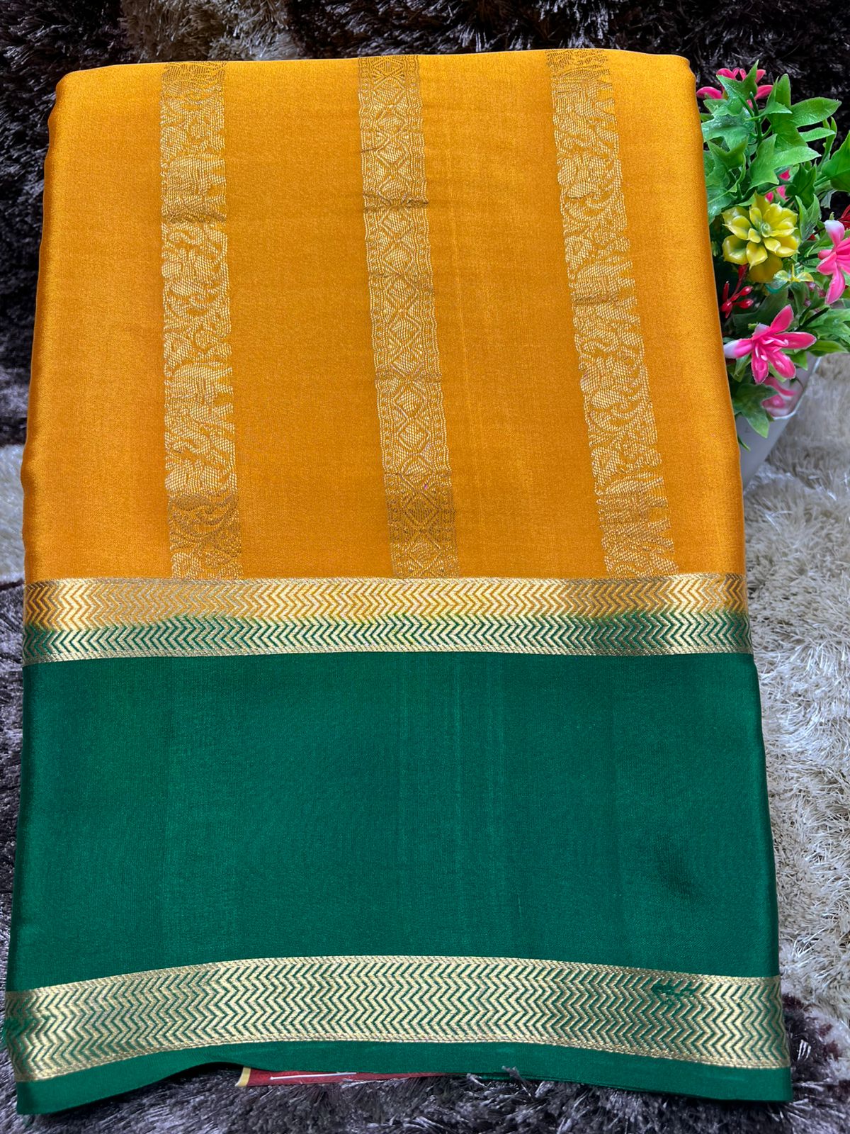 Pure Mysore Silk Saree.