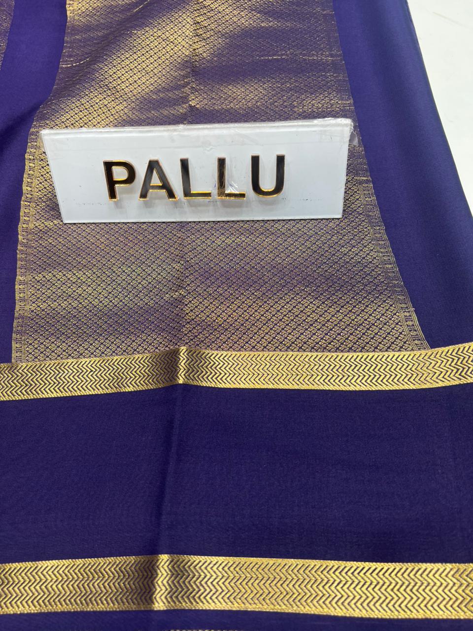Pure Mysore Silk Saree.