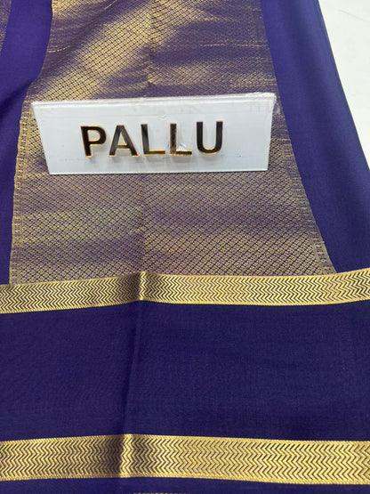 Pure Mysore Silk Saree.