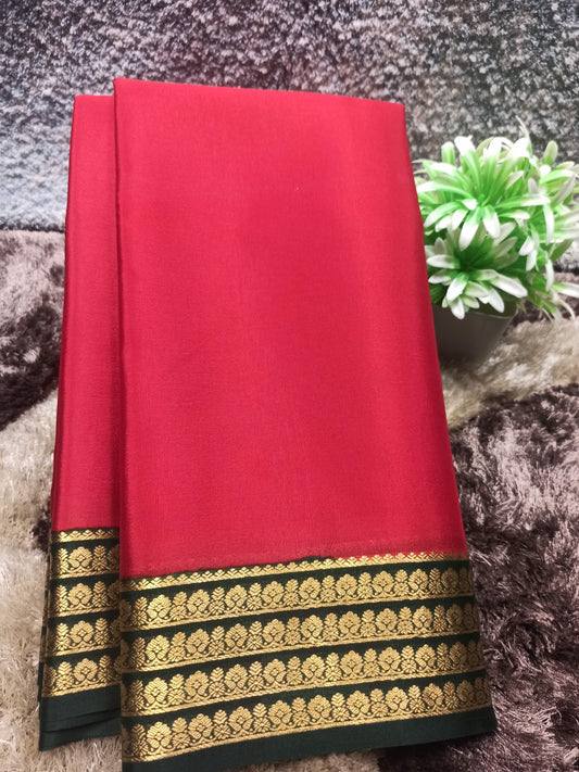 Pure Mysore Silk Saree ( 60 Grams )