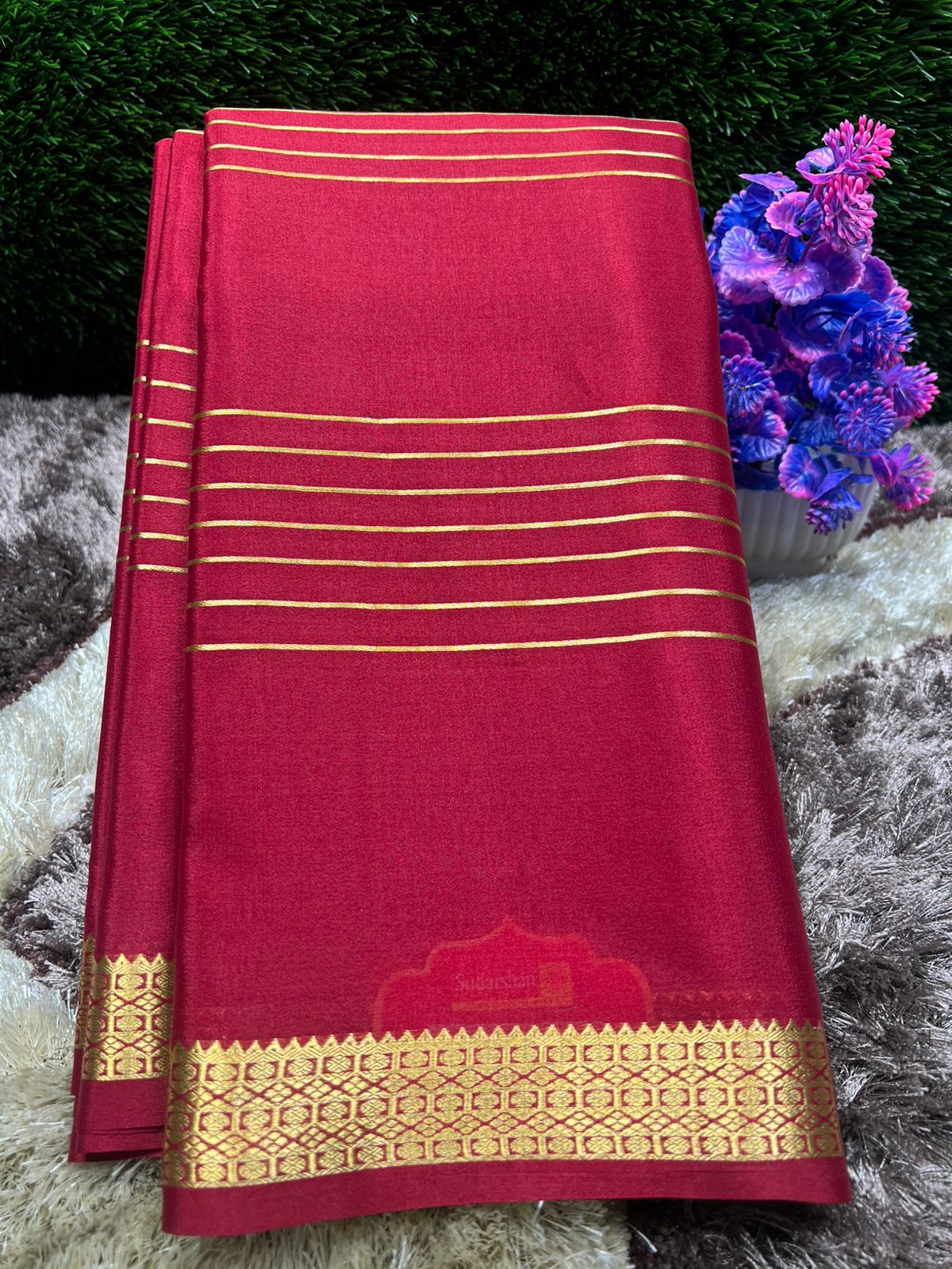 Pure Mysore Silk Saree ( 60Grams )