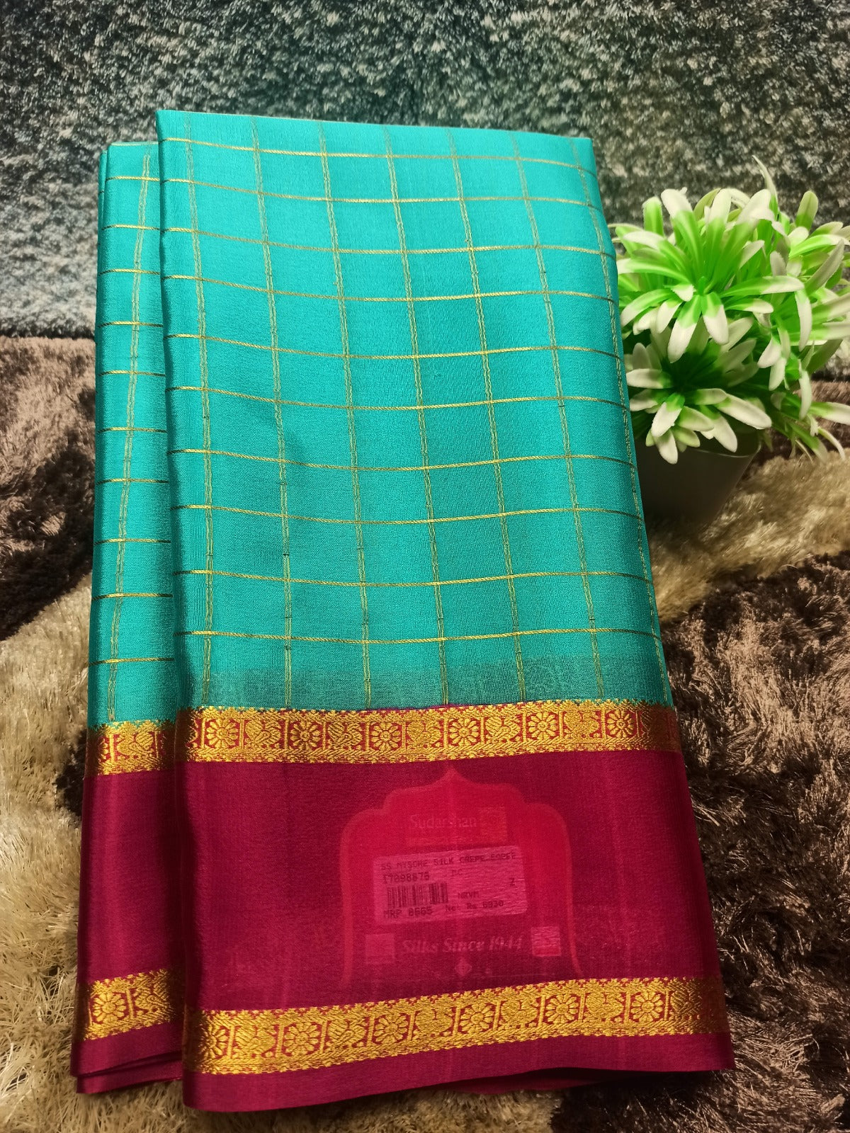 Pure Mysore Silk Saree ( 60 Grams )