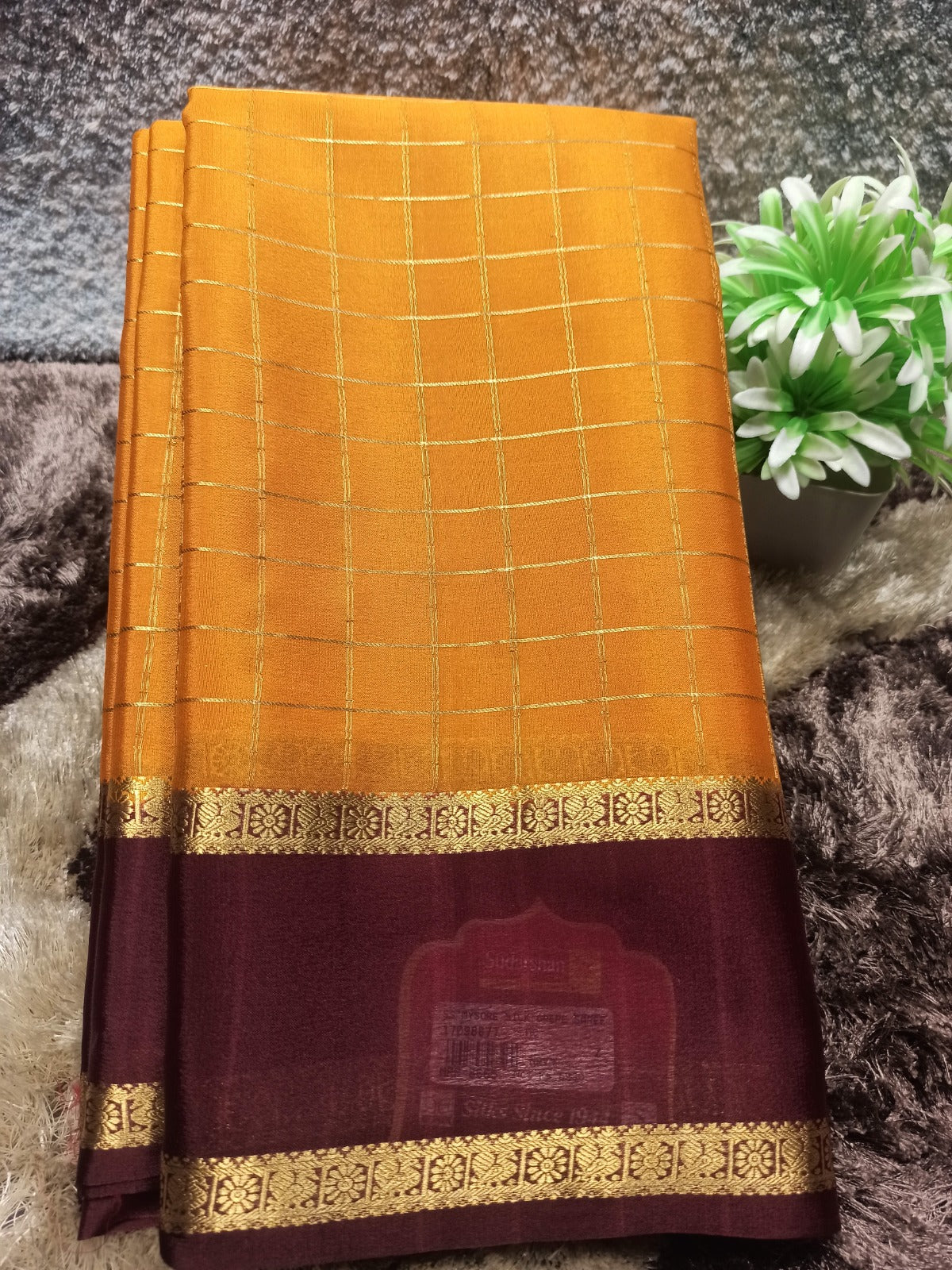 Pure Mysore Silk Saree ( 60 Grams )