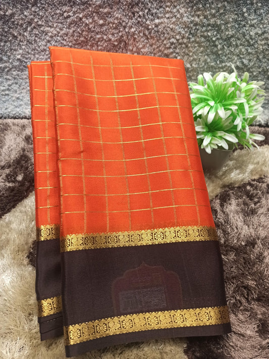 Pure Mysore Silk Saree ( 60 Grams )