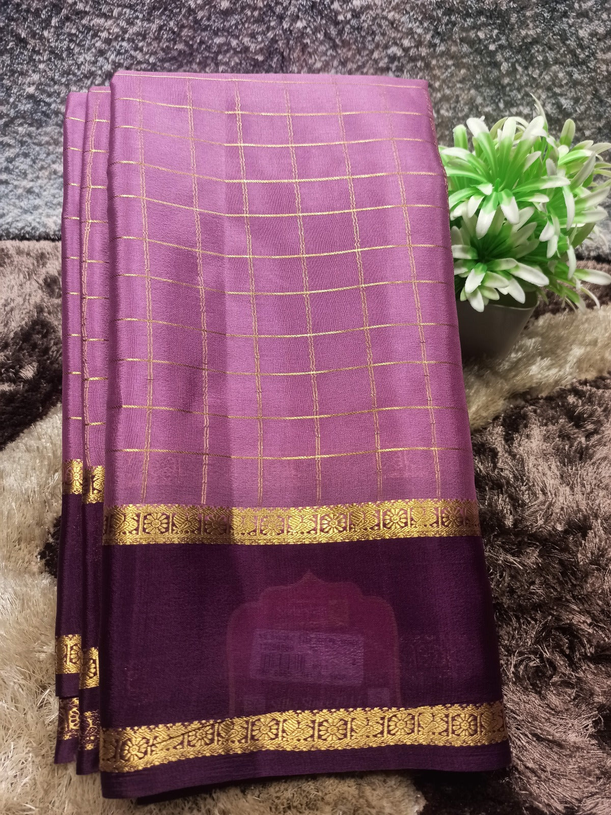 Pure Mysore Silk Saree ( 60 Grams )