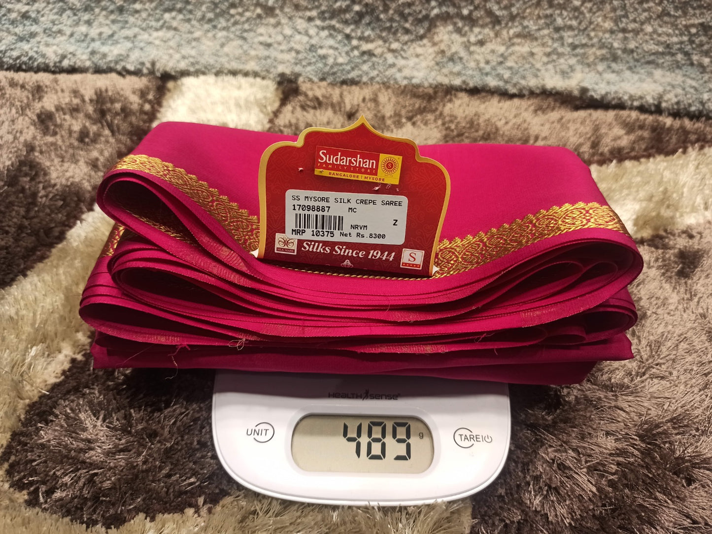 Pure Mysore Silk Saree.