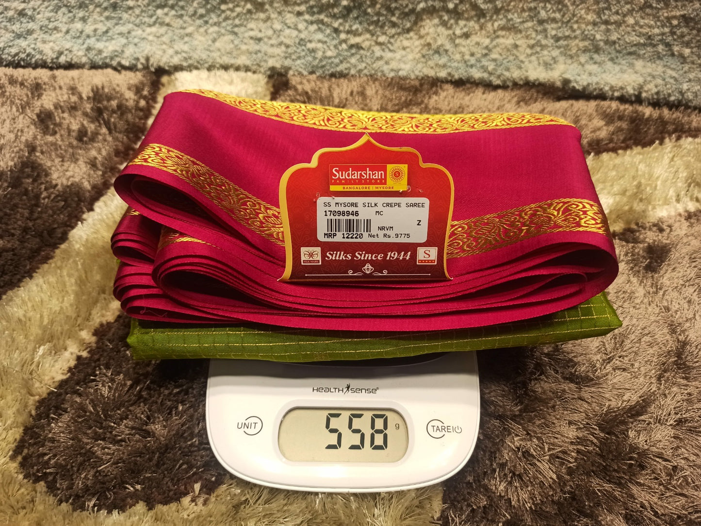 Pure Mysore Silk Saree.