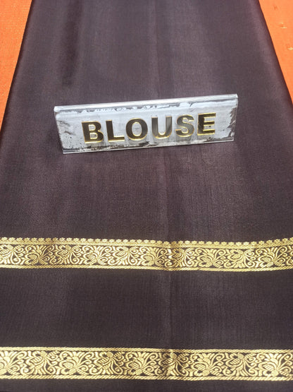 Pure Mysore Silk Saree.