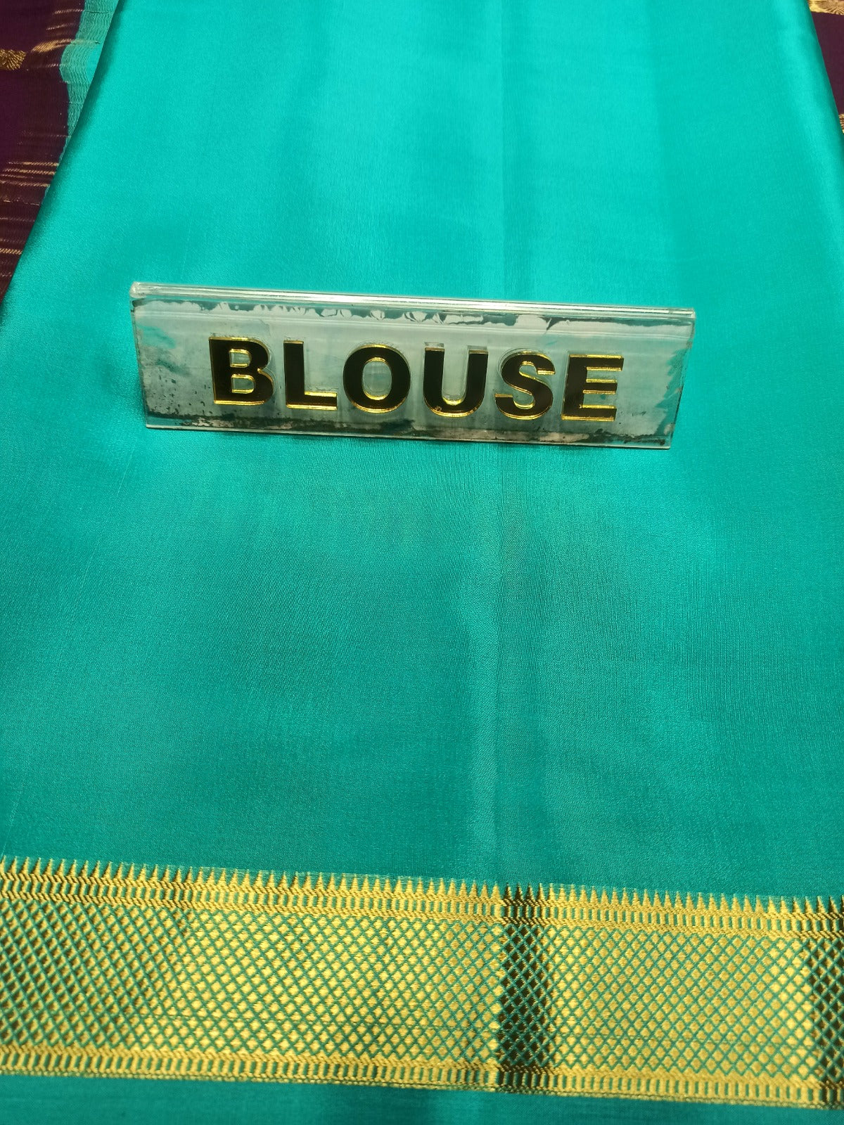 Pure Mysore Silk Saree.