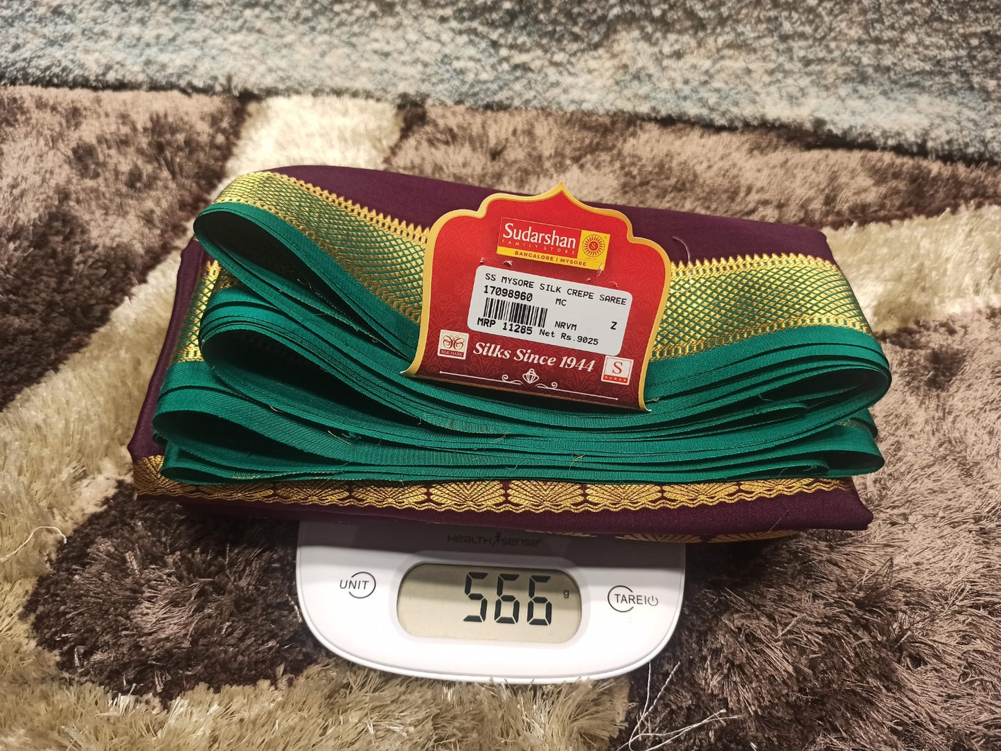 Pure Mysore Silk Saree.