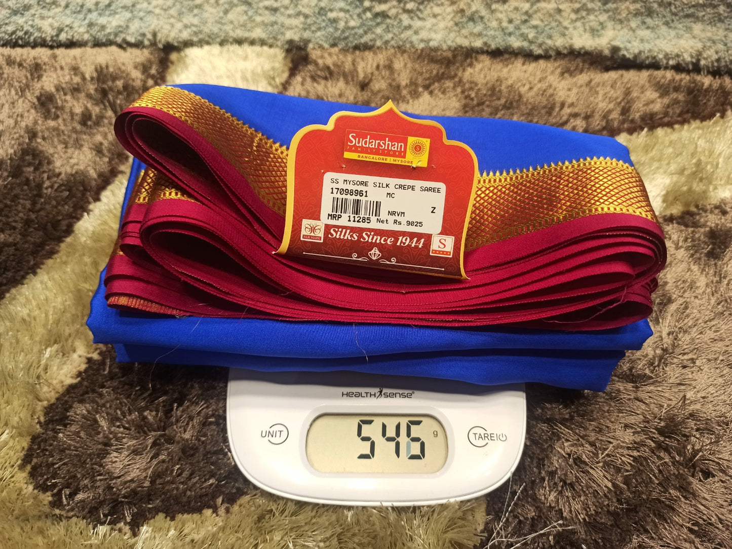 Pure Mysore Silk Saree.