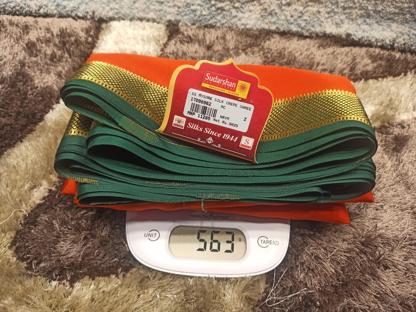 Pure Mysore Silk Saree.