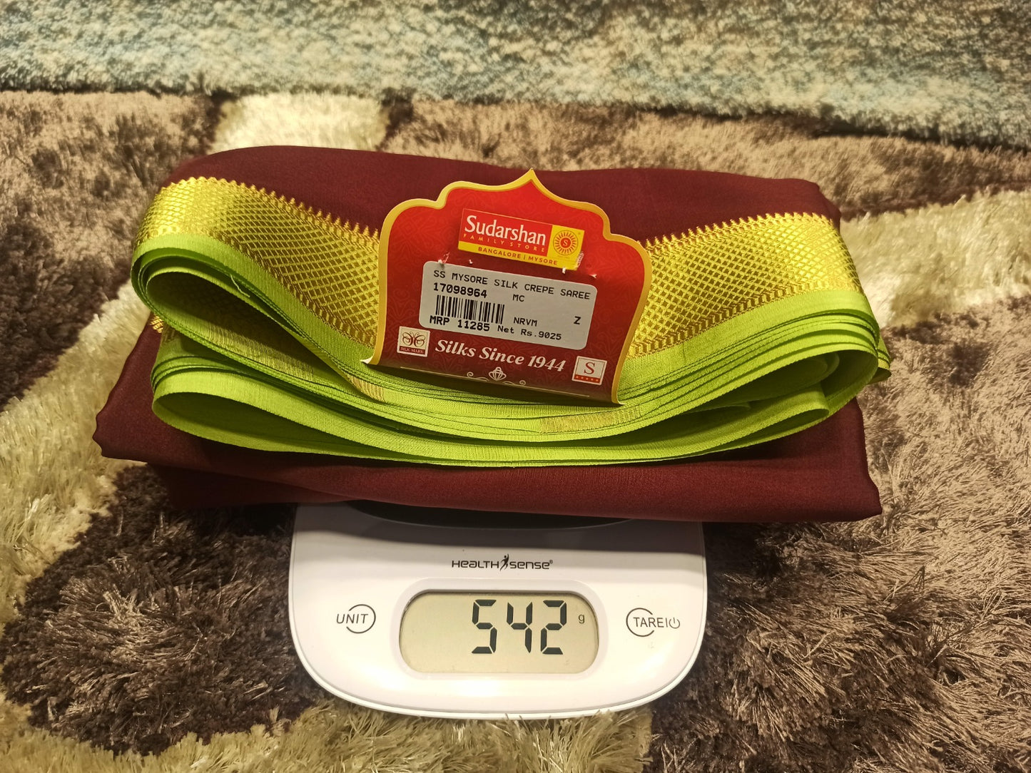 Pure Mysore Silk Saree.