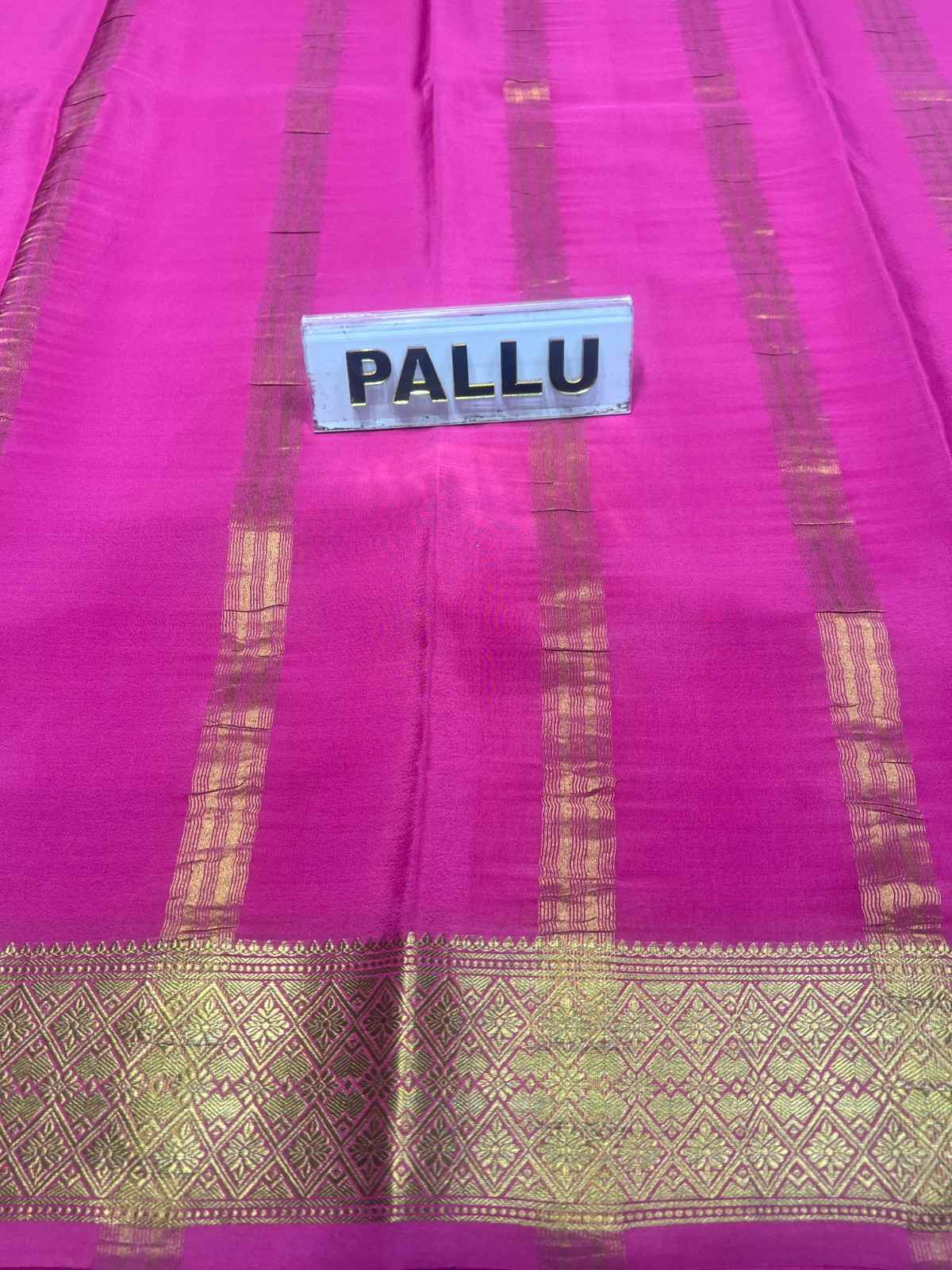 Pure Mysore Silk Saree.