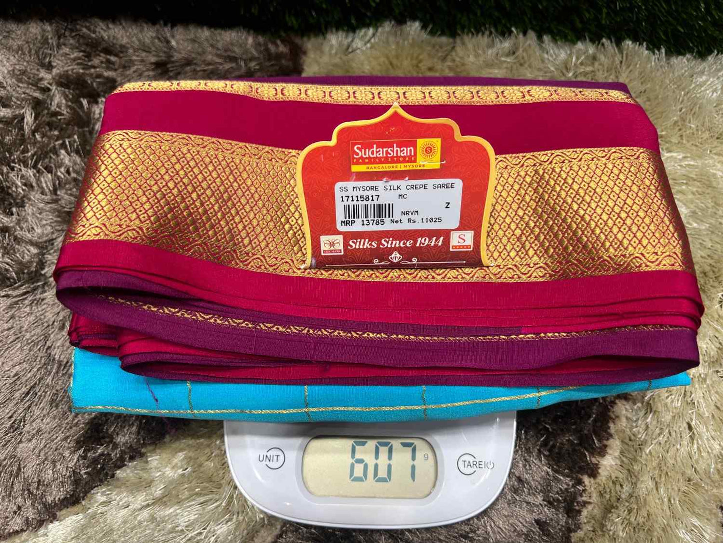 Pure Mysore Silk Saree.