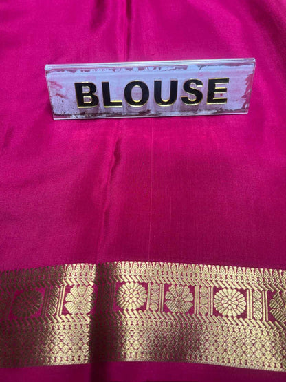 Pure Mysore Silk Saree.