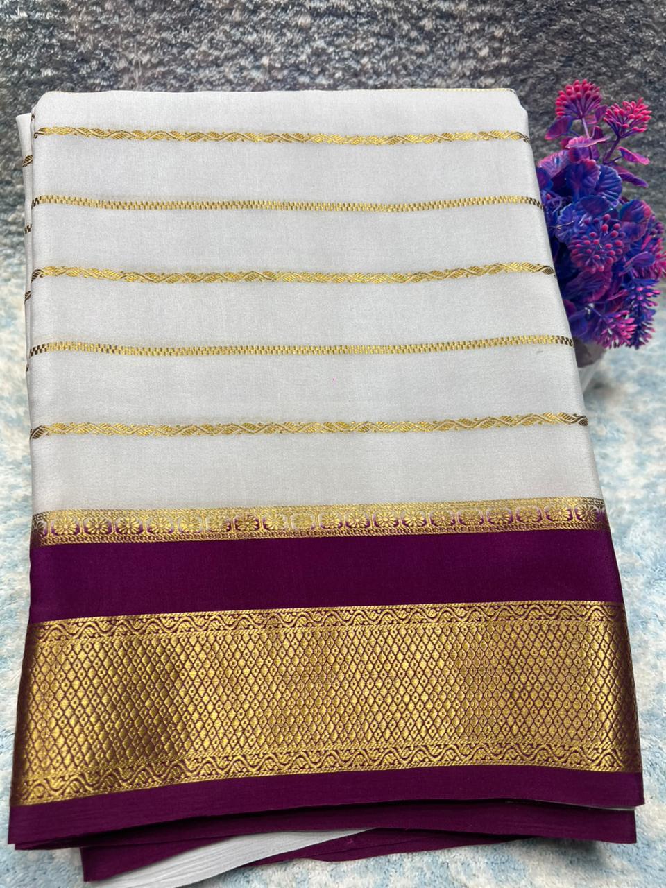 Pure Mysore Silk Saree.