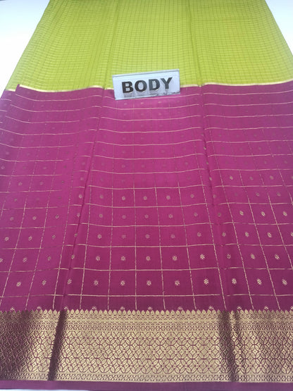 Pure Mysore Silk Saree.