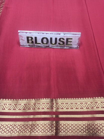 Pure Mysore Silk Saree.
