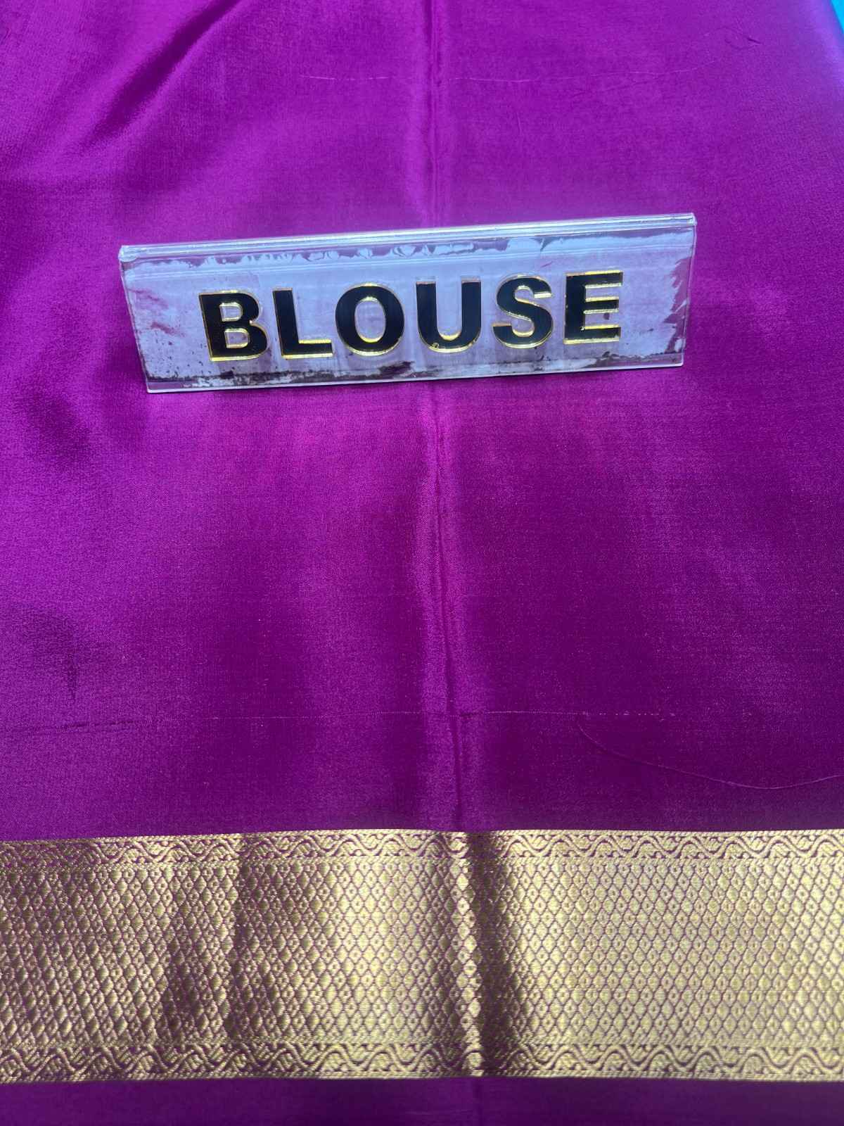 Pure Mysore Silk Saree.