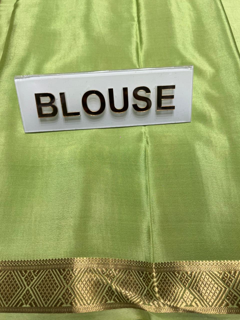 Pure Mysore Silk Saree.