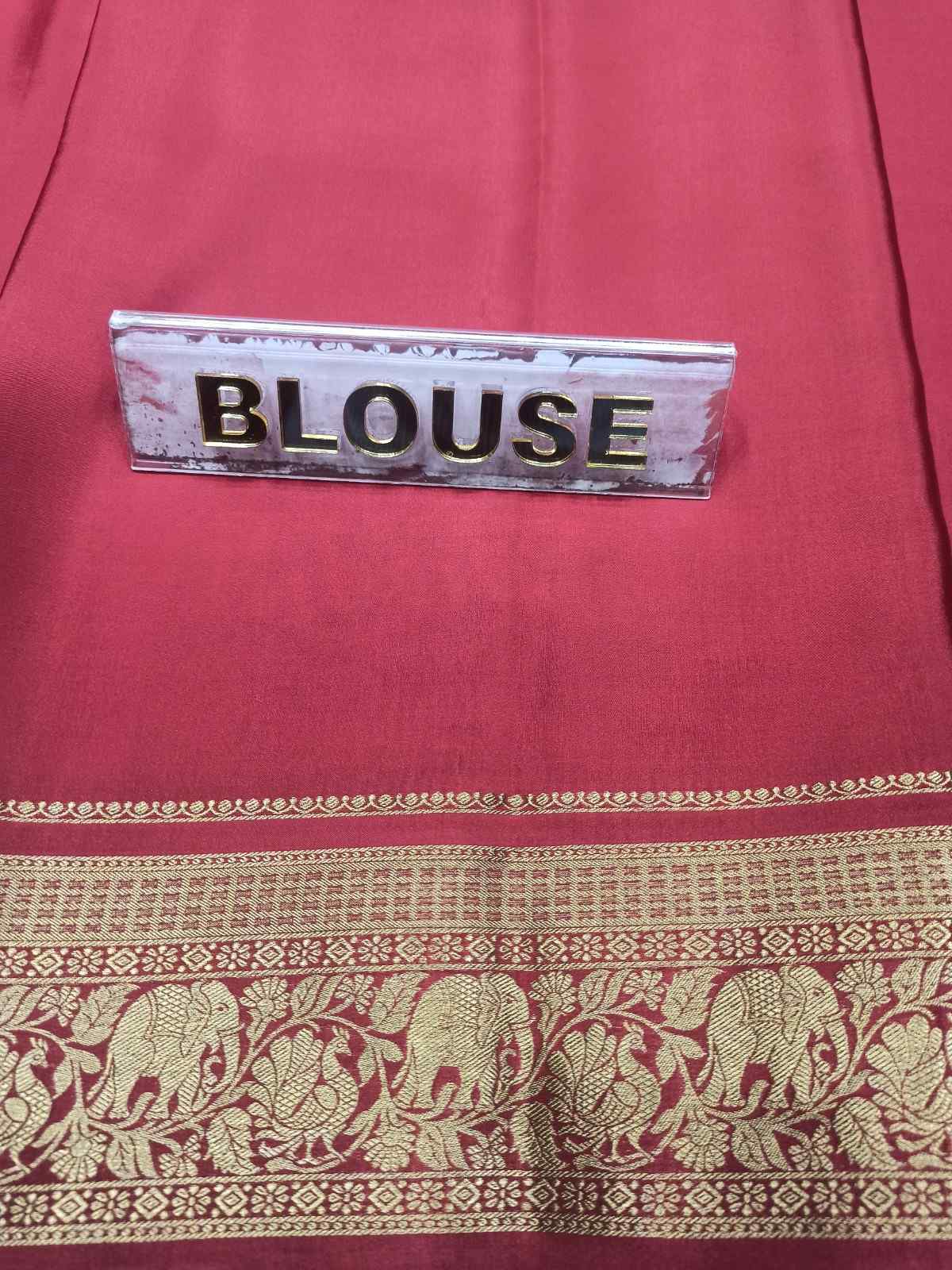 Pure Mysore Silk Saree.