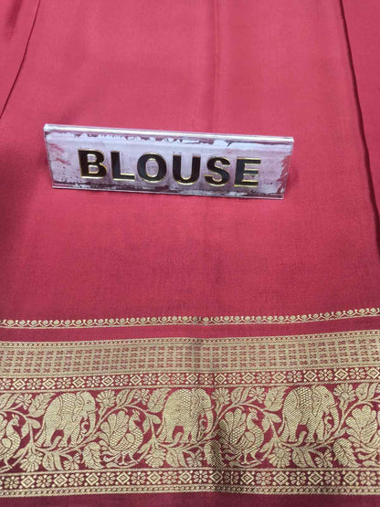 Pure Mysore Silk Saree.