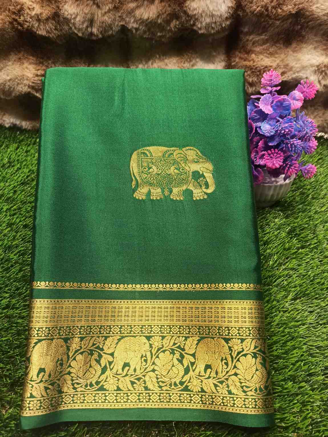Pure Mysore Silk Saree.