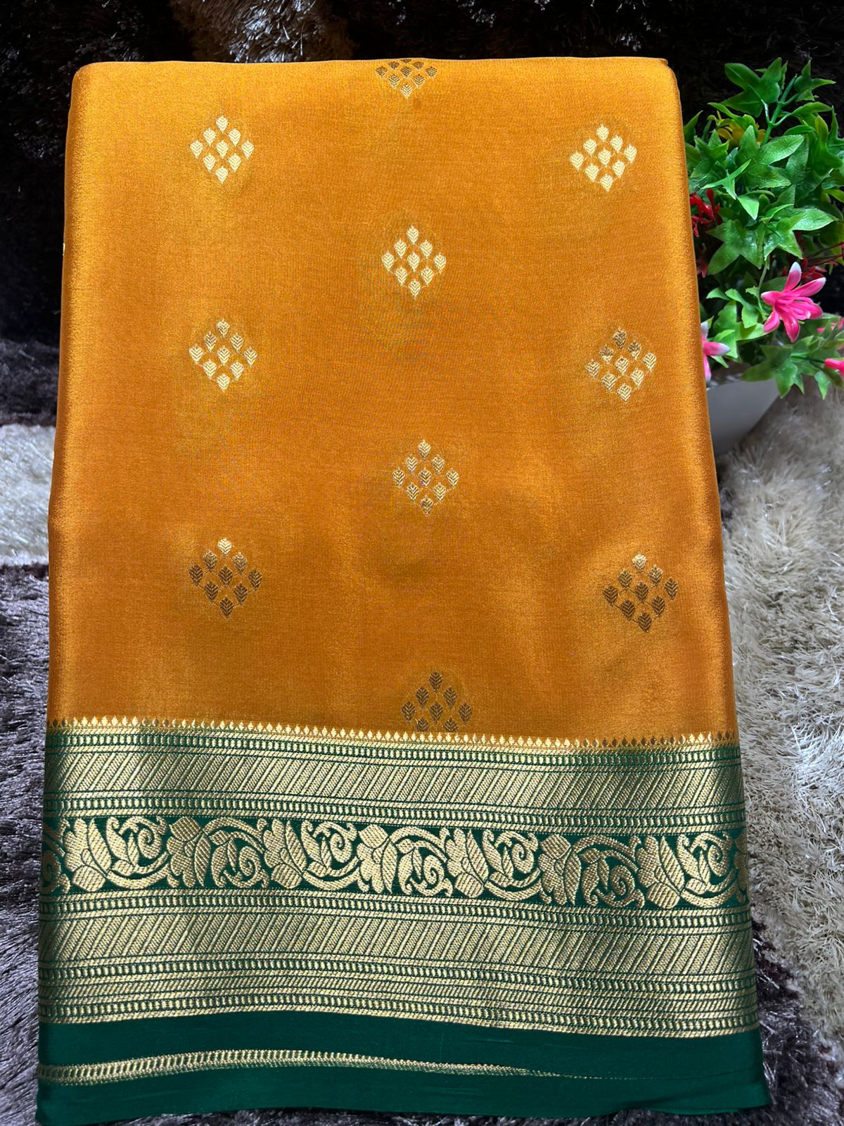 Pure Mysore Silk Saree.