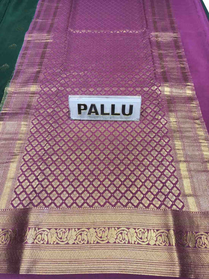 Pure Mysore Silk Saree.