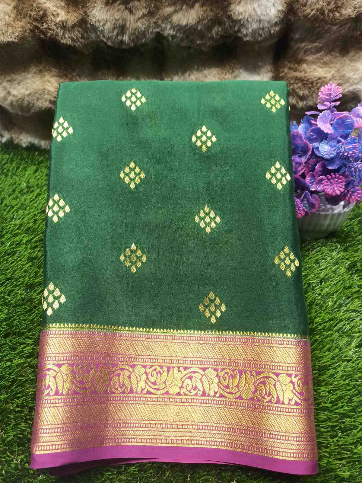 Pure Mysore Silk Saree.