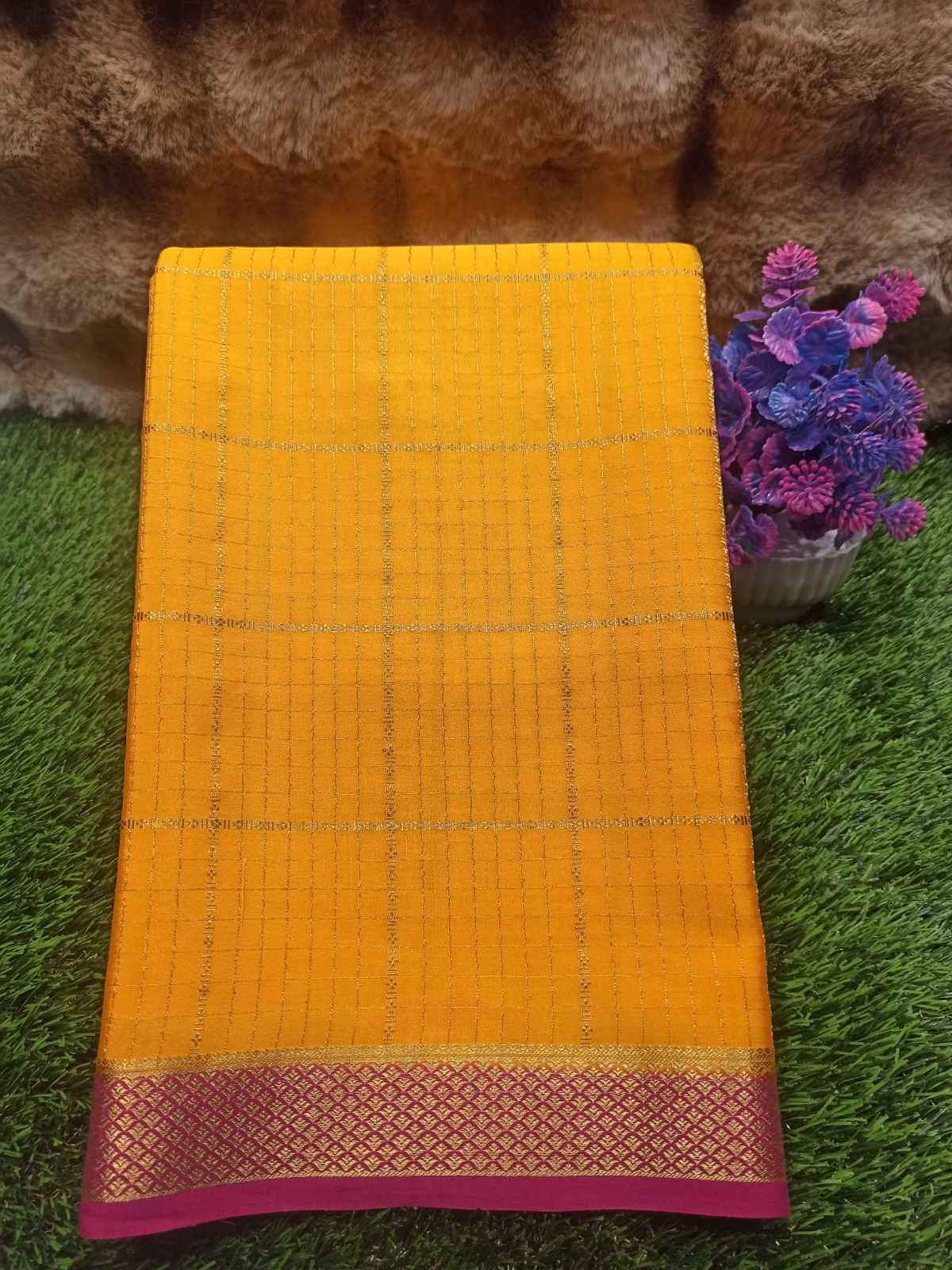 Pure Mysore Silk Saree.