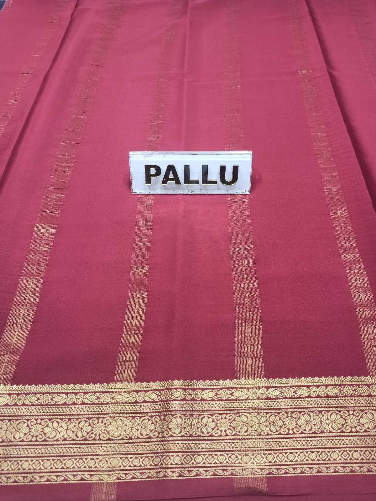 Pure Mysore Silk Saree.