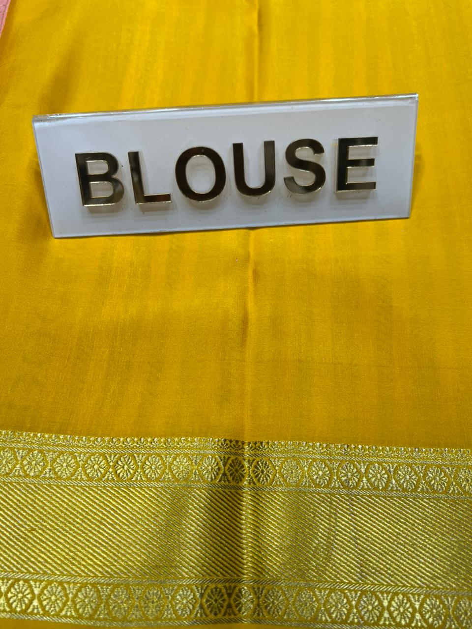 Pure Mysore Silk Saree.
