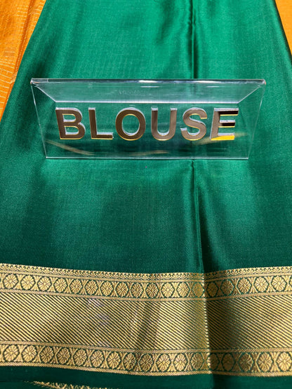 Pure Mysore Silk Saree.