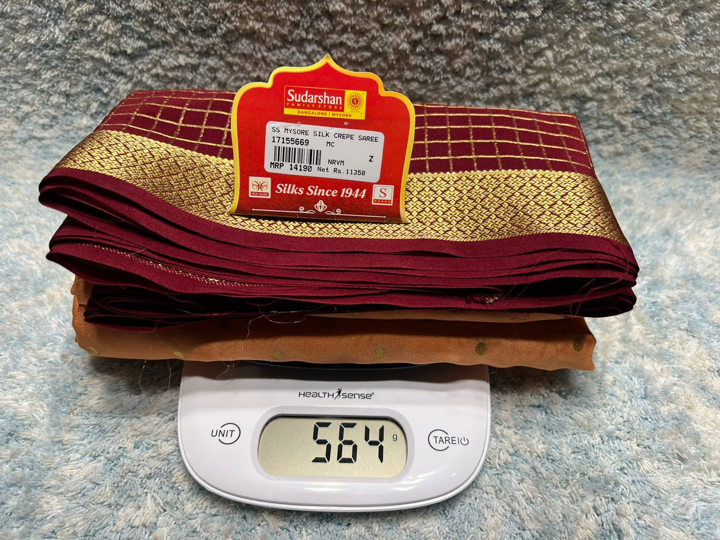 Pure Mysore Silk Saree.
