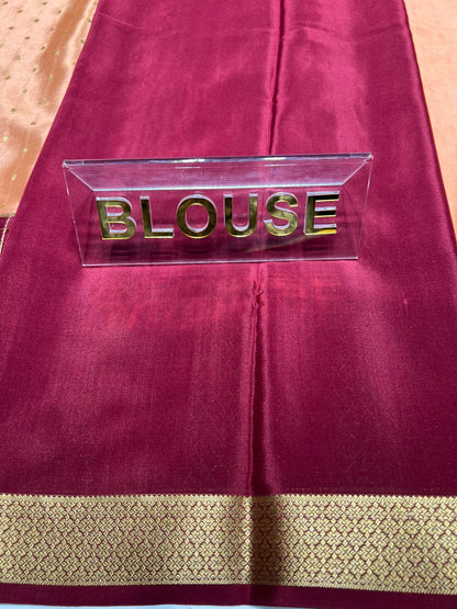 Pure Mysore Silk Saree.