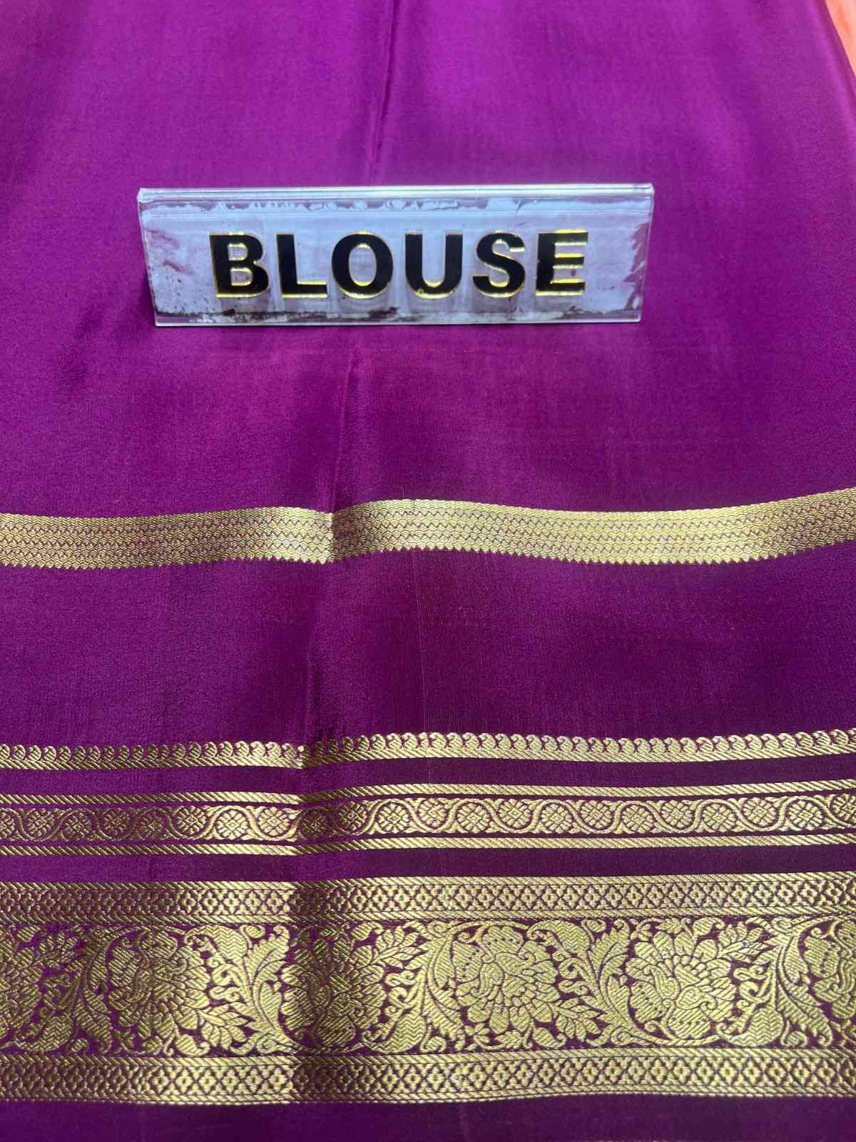 Pure Mysore Silk Saree.