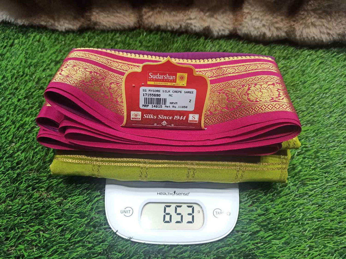 Pure Mysore Silk Saree.