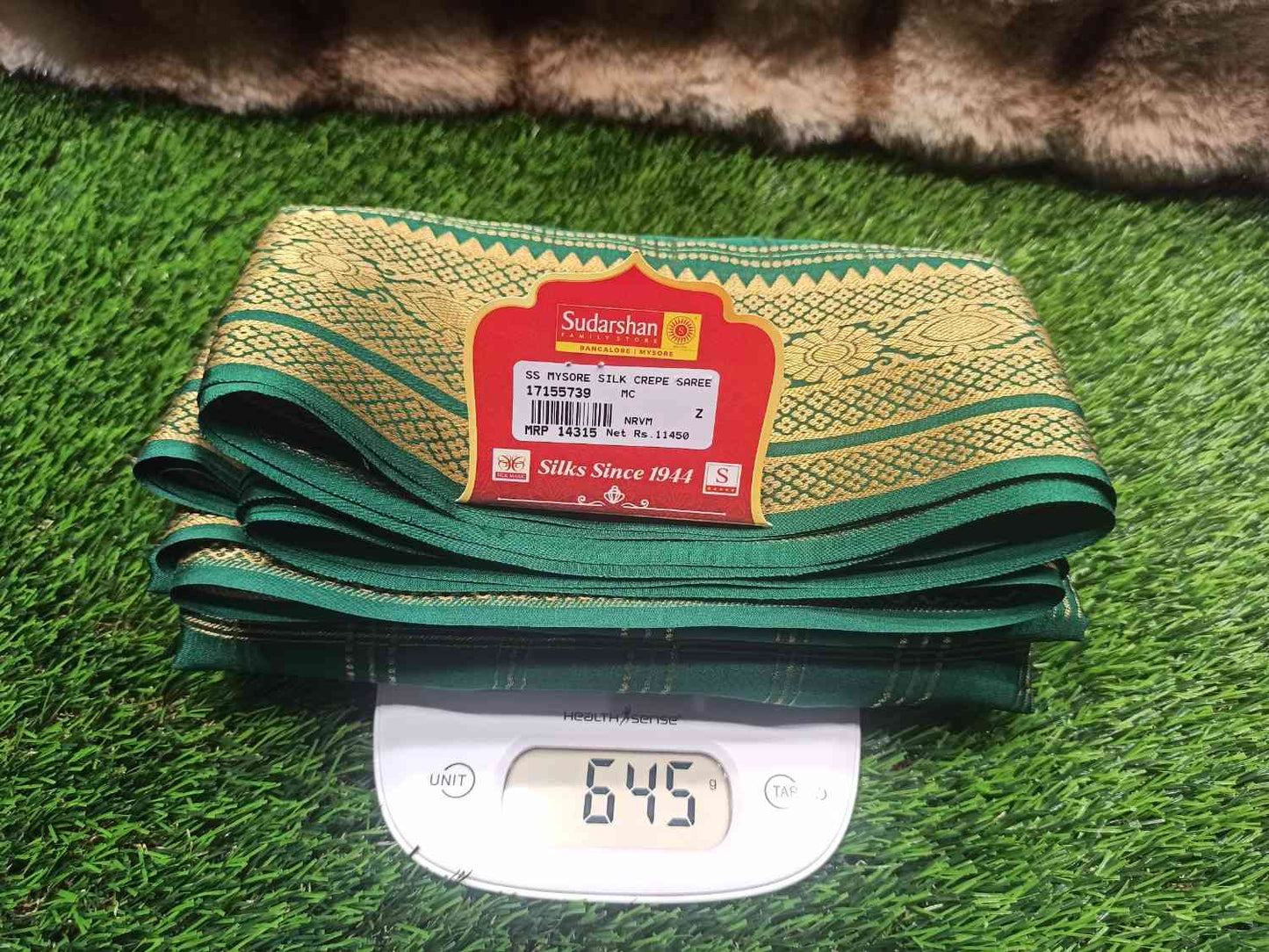 Pure Mysore Silk Saree.