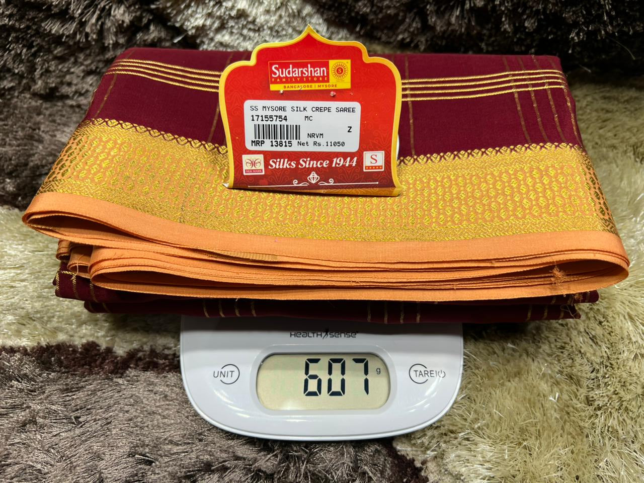Pure Mysore Silk Saree.