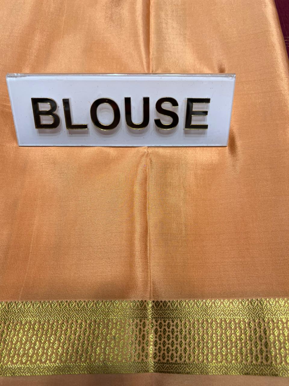 Pure Mysore Silk Saree.